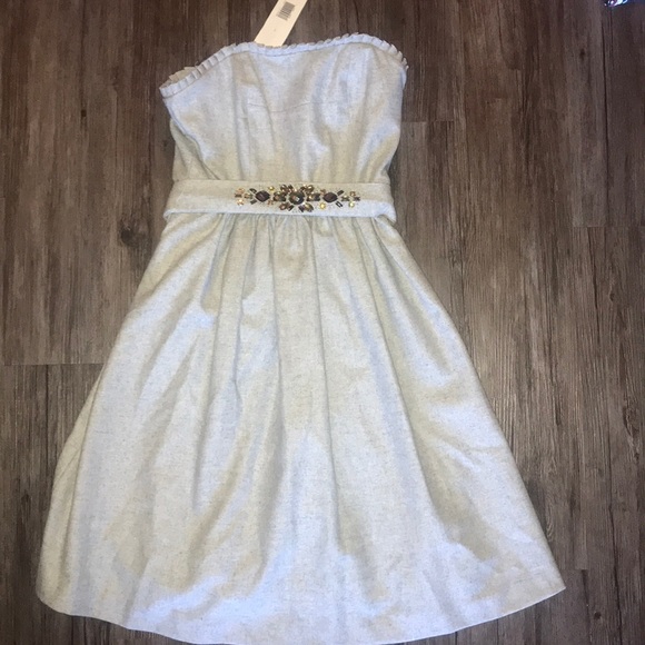 🕊BANANA REPUBLIC🕊JEWEL BELT COCKTAIL DRESS🕊 - Picture 3 of 5